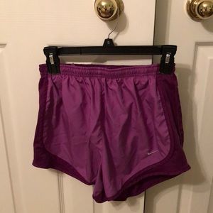 Purple /magenta Nike shorts